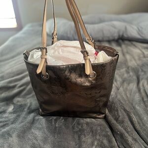 Michael Kors metallic gray purse!